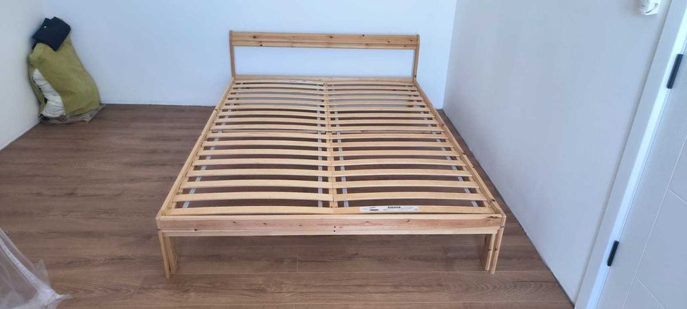 Двойно легло (140x200) Икеа Neiden + подматрачна рамка Luroy