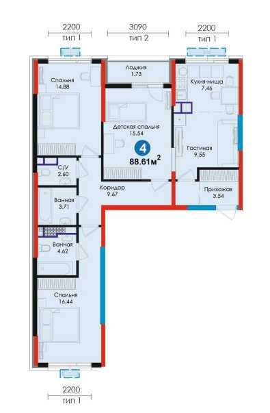 NRG JOMIY 4х комнатная квартира ЛУЧШАЯ ЦЕНА по СКИДКЕ [GS]