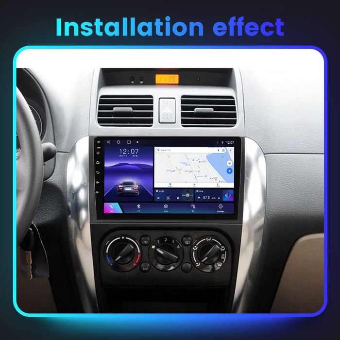 Navigatie Android 14 SUZUKI SX4 B 1/8 Gb Waze CarPlay + CAMERA