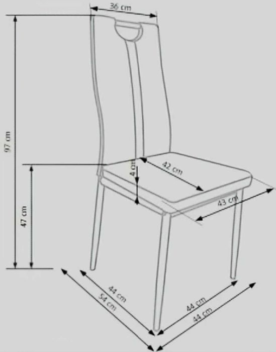 Scaune moderne din piele ecologică culoare gri - ,,NOI''