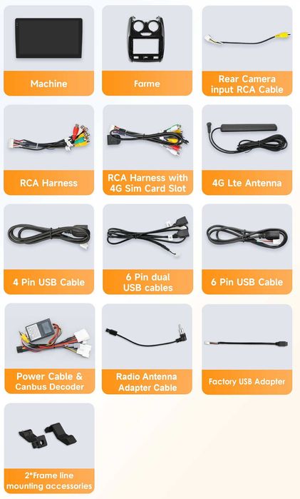 Мултимедия 9″ Android 14 за DACIA DUSTER I CARPLAY навигация RDS DSP