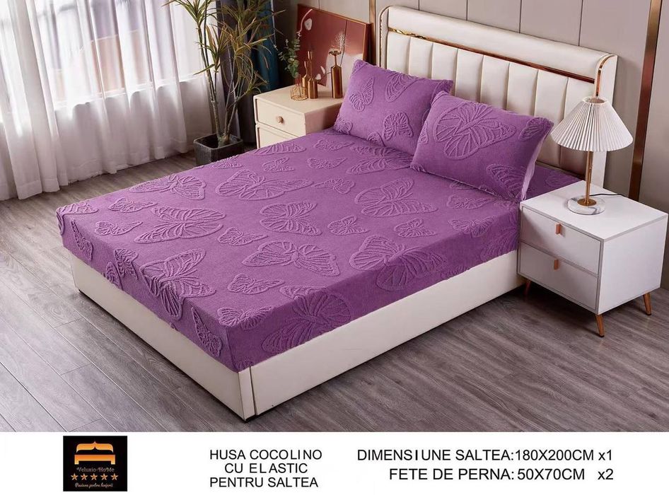 Husa de pat cocolino pufoasa