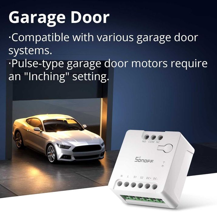 SONOFF MINI-D - Смарт WiFi реле с Matter и Сух Контакт