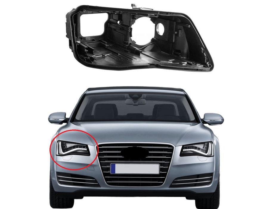 Основа (корпус) за фар на Audi A8 D4 Pre-Face Ксенон