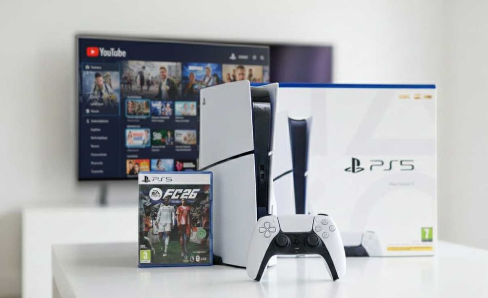 Заглавие: PlayStation 5 (PS5) Slim + Игра FC 26 | Пълен комплект
