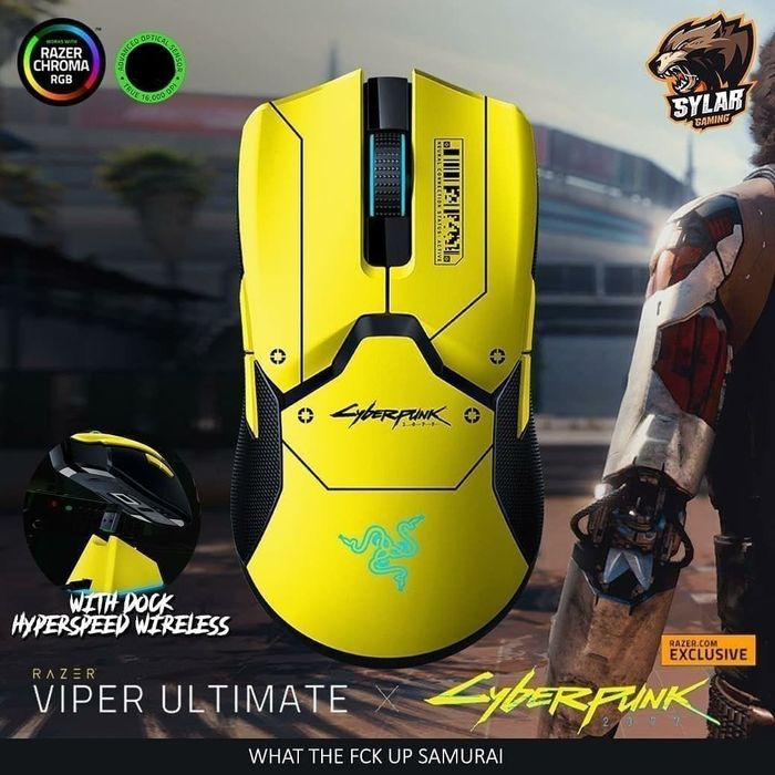 (2в1)Razer Viper Ultimate Cyberpunk+ДокСтанция Беспроводная мышка/мышь