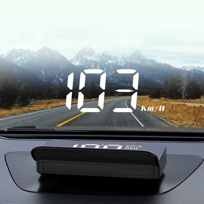 Head up display hud дисплей OBD2 OBDII дигитален километраж за предно стъкло кола ОБД2