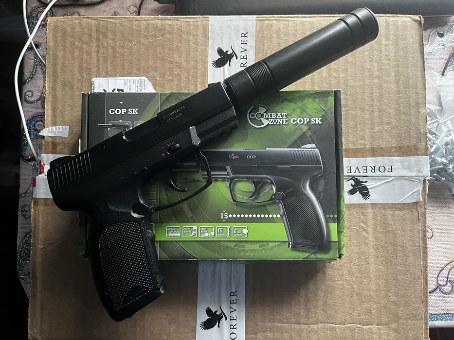 Vand airsoft pistol combat zone cop sk CO2