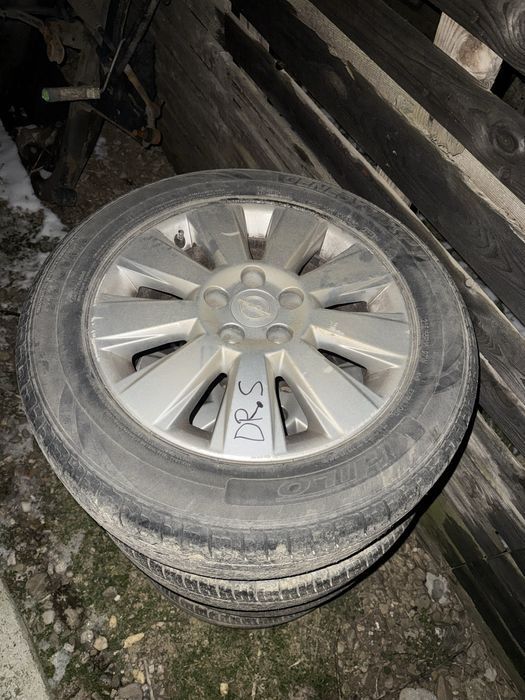 Vând Jante Aliaj Opel R16 5x110 cu anvelope de vară