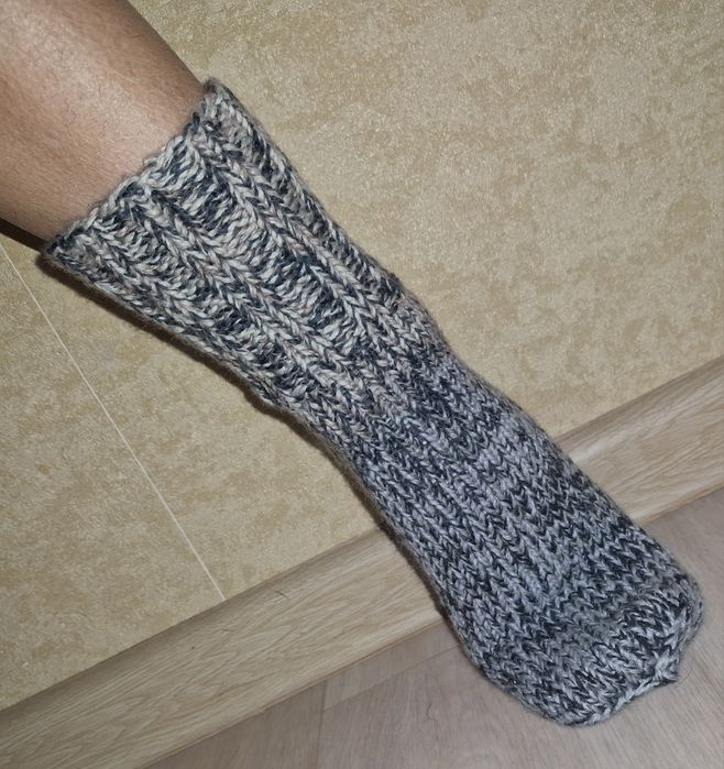 Носки  вязанные, новые