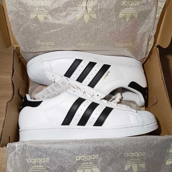 Оригинални маратонки * ADIDAS SUPERSTAR FONDATION * EU 44 2/3 -46 2/3