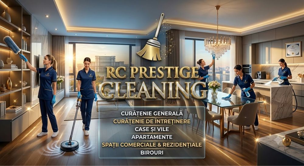 CURĂȚENIE PROFESIONALĂ •  Bucuresti si Ilfov• De la 250 LEI