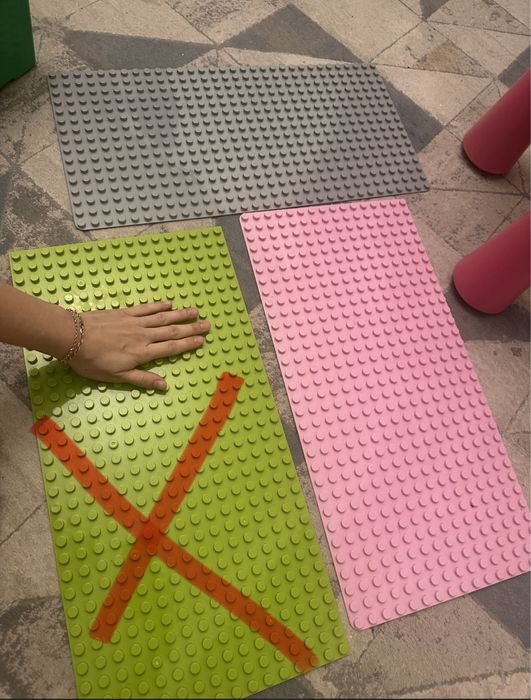 Пластины большие для Lego Duplo 3 шт