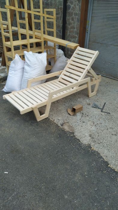 Стойка  за хамак дървен шезлонг