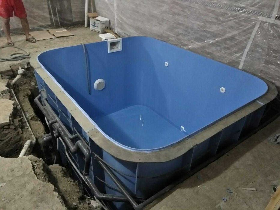 Sauna, xammom uchun polipropilen kupellar, tog'oralar, mini hovuzlar