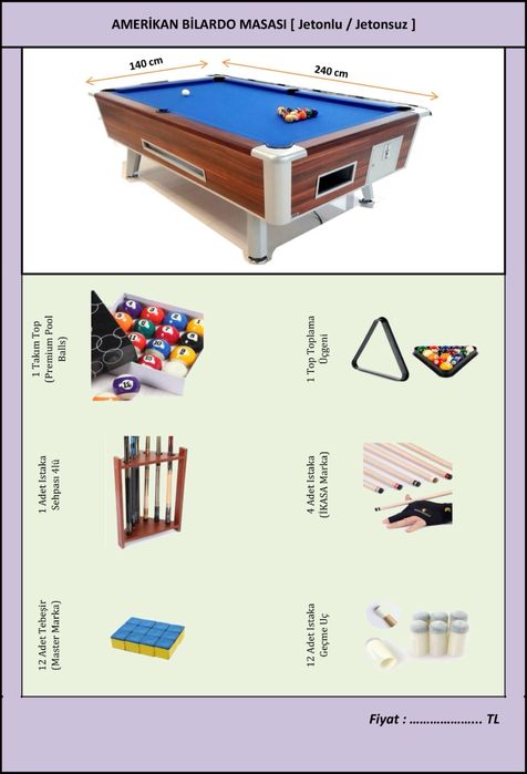Билярдна маса 7 инча