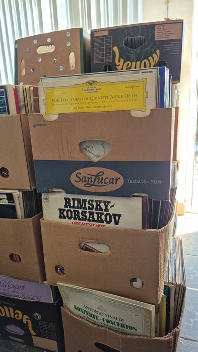 Vând lot 500Lp muzică clasică colectie mixta 3 lei un disc vinil