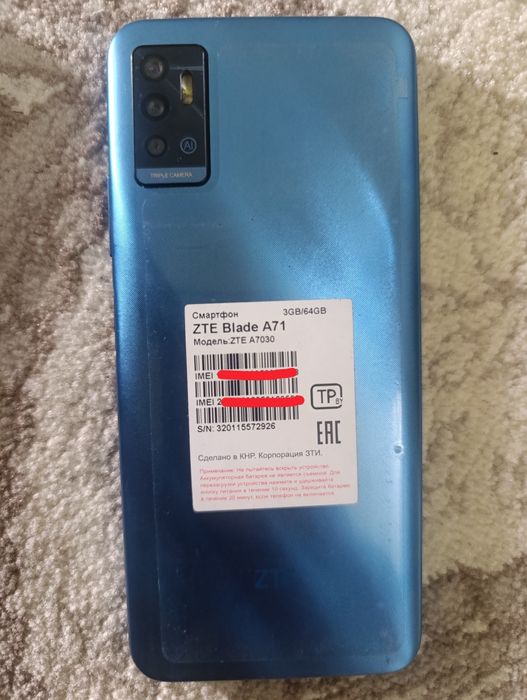 Zte Blade A71 3/64 Gb Android 11