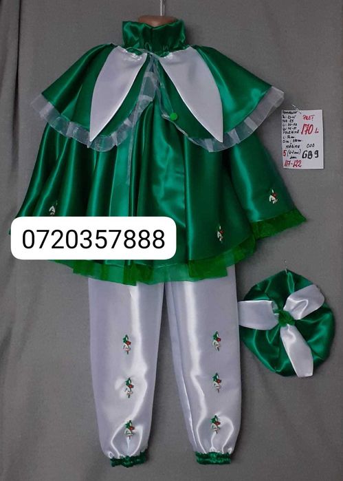 Costum Ghiocel pentru copii 7-8-9-10 ani