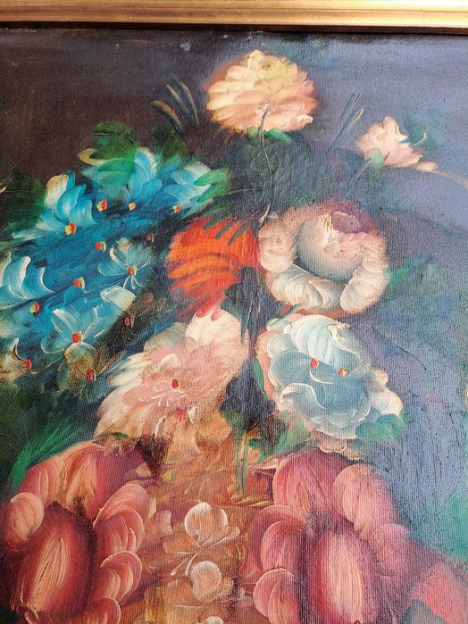 tablou pictura pe panza 77/57 cm semnat P Vincent