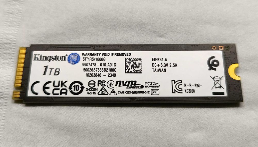 SSD NVMe M.2 Kingston FURY Renegade 1 Tb