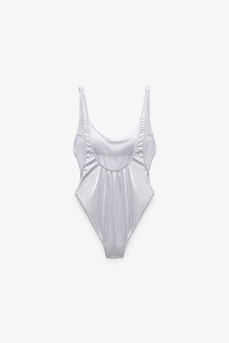 Дамски цял бански ZARA - с метализиран ефект