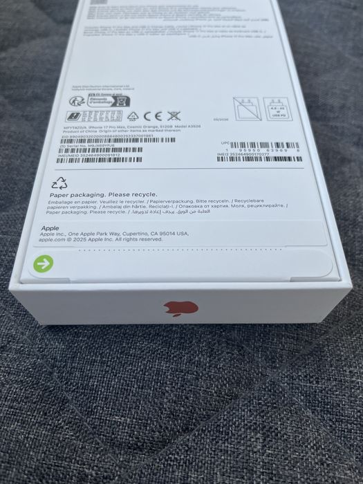 IPhone 17 Pro Max 5G, 512GB, Nou Sigilat Cosmic Orange