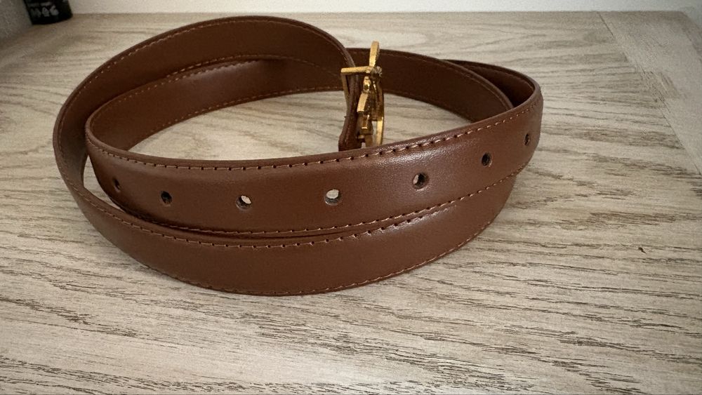 Кафяв кожен колан pinko