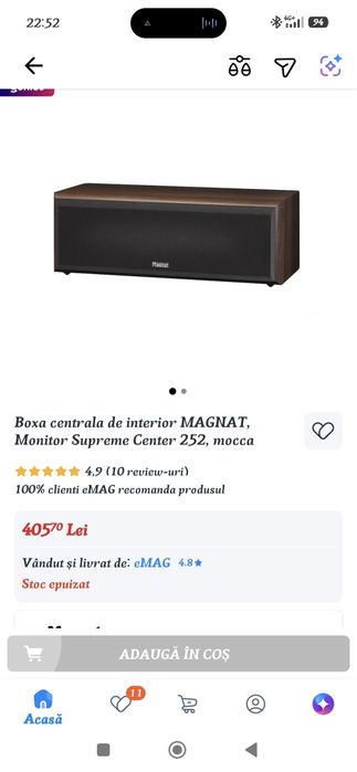 Boxa centrala pasiva,monitor!