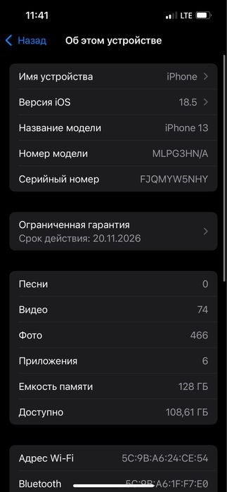 Iphone 13 128 gb 100%