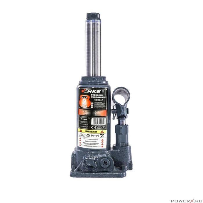 Cric hidraulic tip butelie, capacitate 2 tone 150 mm - 295 mm, Verke