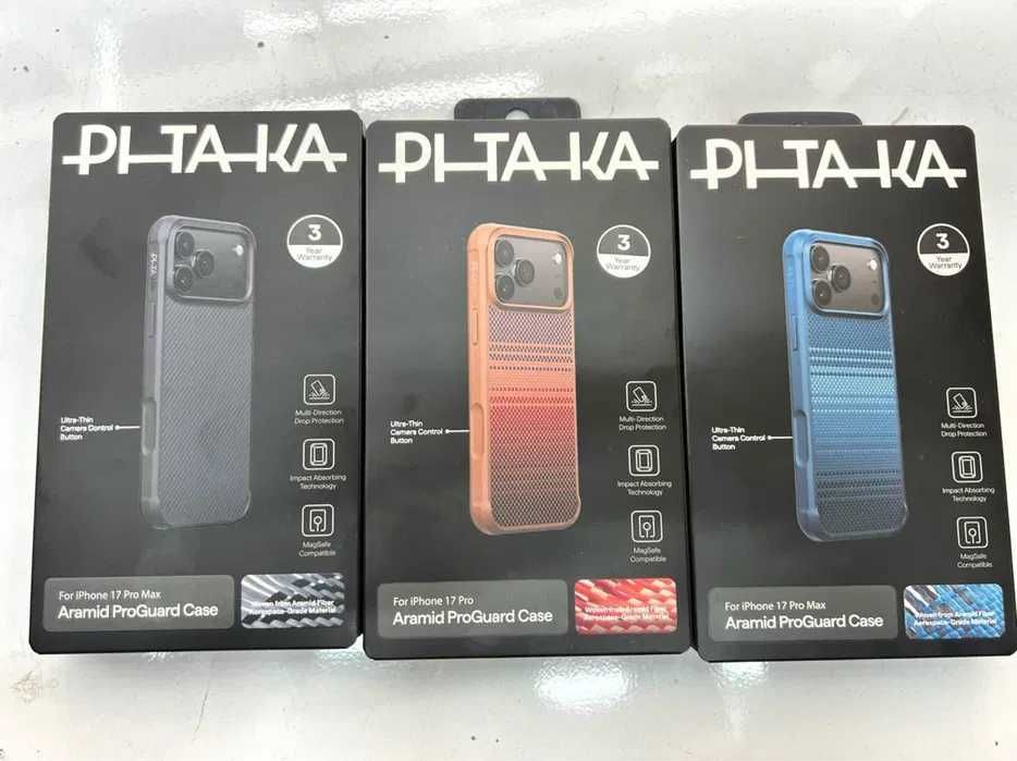 Pitaka Aramid ProGuard для iPhone 17 Pro / Pro Max. Есть доставка