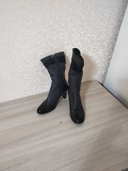 Продам, кожаные сапоги
