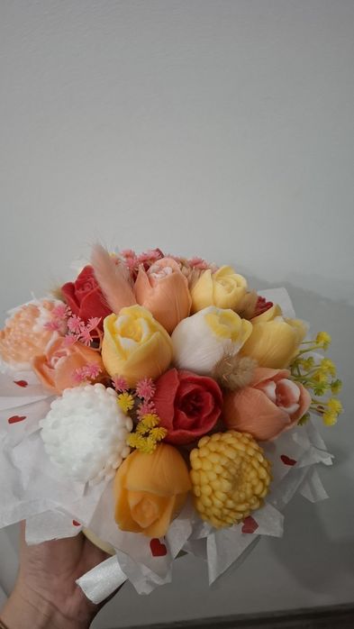 Aranjament flori de sapun