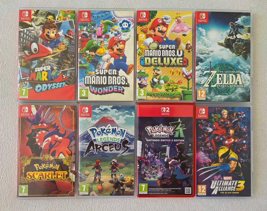 Nintendo Switch 2 + Pro Controller + 8 игри