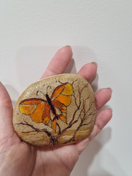 Камъче ръчна изработка,рисувано