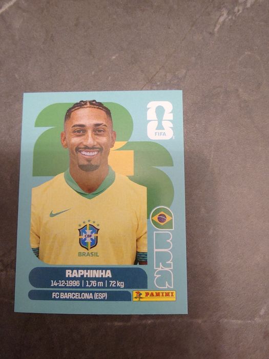 Raphinha sticker world cup 2026 panini