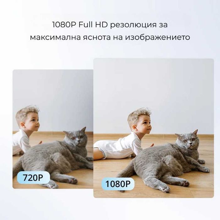 SONOFF CAM Pan-Tilt 2 – WiFi смарт камера 1080P Full HD с 360° обзор, IR нощно виждане и AI разпознаване