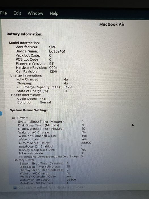 MacBook Air 13” Early 2014