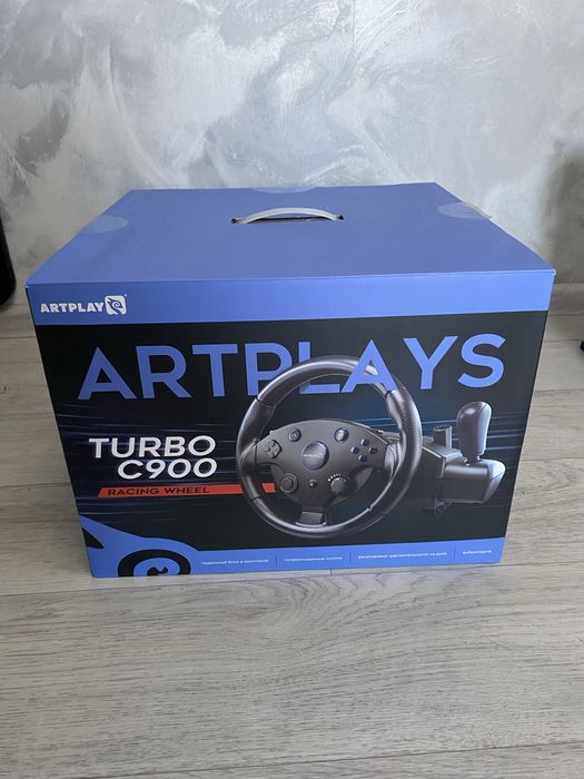 Руль с педалями игровой