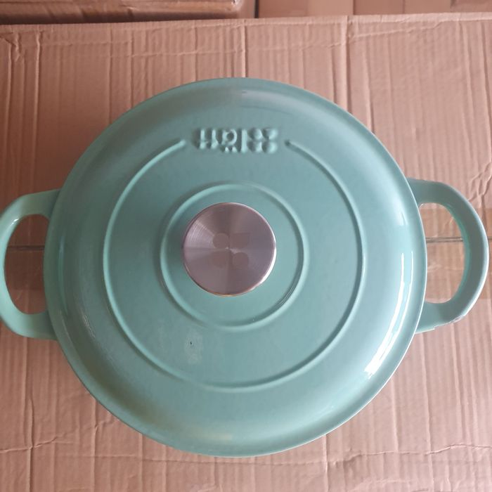 Oala din Fonta Emailata, 4L/23cm, verde deschis - Lätt Home