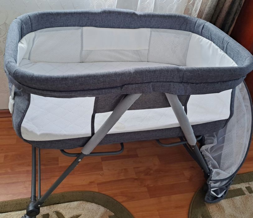 Patut pliabil Wowstep + saltea MyKids Cocos Confort II 90x50x8