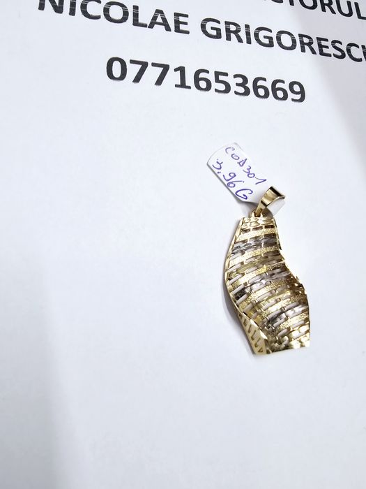 Vand pandantiv din aur 14 k 3.96 g cod 301
