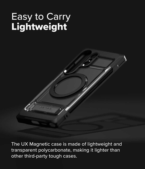 Калъф кейс Ringke UX Magnetic Magsafe case c стойка за Samsung Galaxy S25 Ultra + фолио
