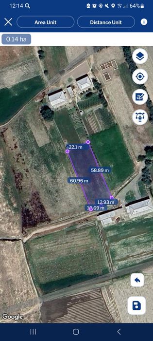 Polbon ariq mahalasi Yangirobod qishlog‘i poyoqa tarafda yer sotiladi