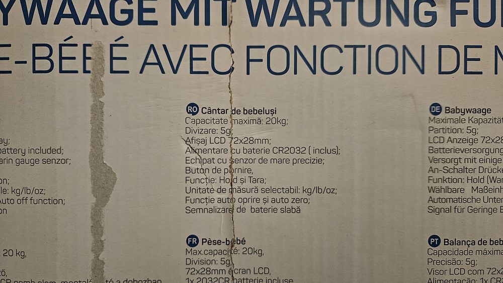 Cantar digital pentru bebelusi, Well - NOU