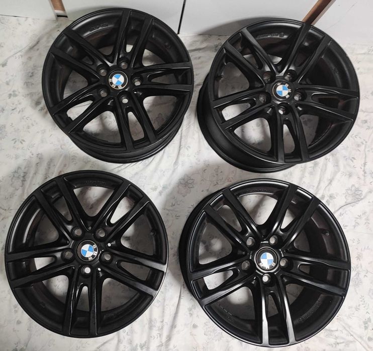 Set jante aliaj BMW 16" originale Seria 3 cu senzori TPMS HUF montați