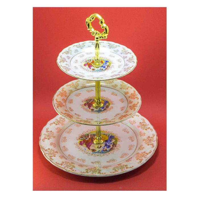 Подарок к 8 МАРТУ Любимой - горка (Этажерка) МАДОННА. Чешский фарфор.