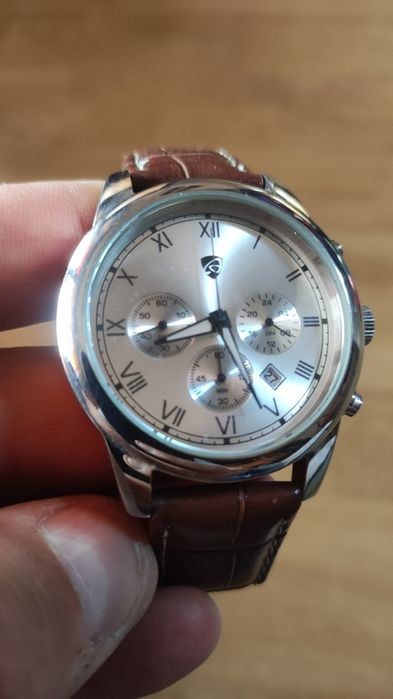 Ceas Chronograph cronometru Auriol bratara nou nepurtat stare perfecta