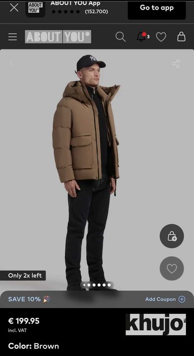 Зимно дебело чисто ново яке - Khujo Jacket HINTO2 Khaki